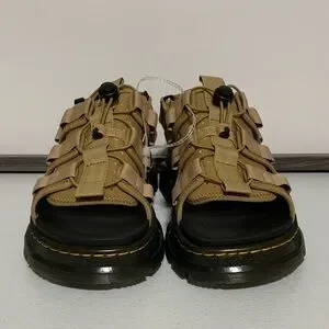 Dr. Martens Unisex Jericho Sandals-Size 8 Men’s/9 Women’s-New 8092 Leather Fisherman Sandals in Black | Dr. Martens main image 4